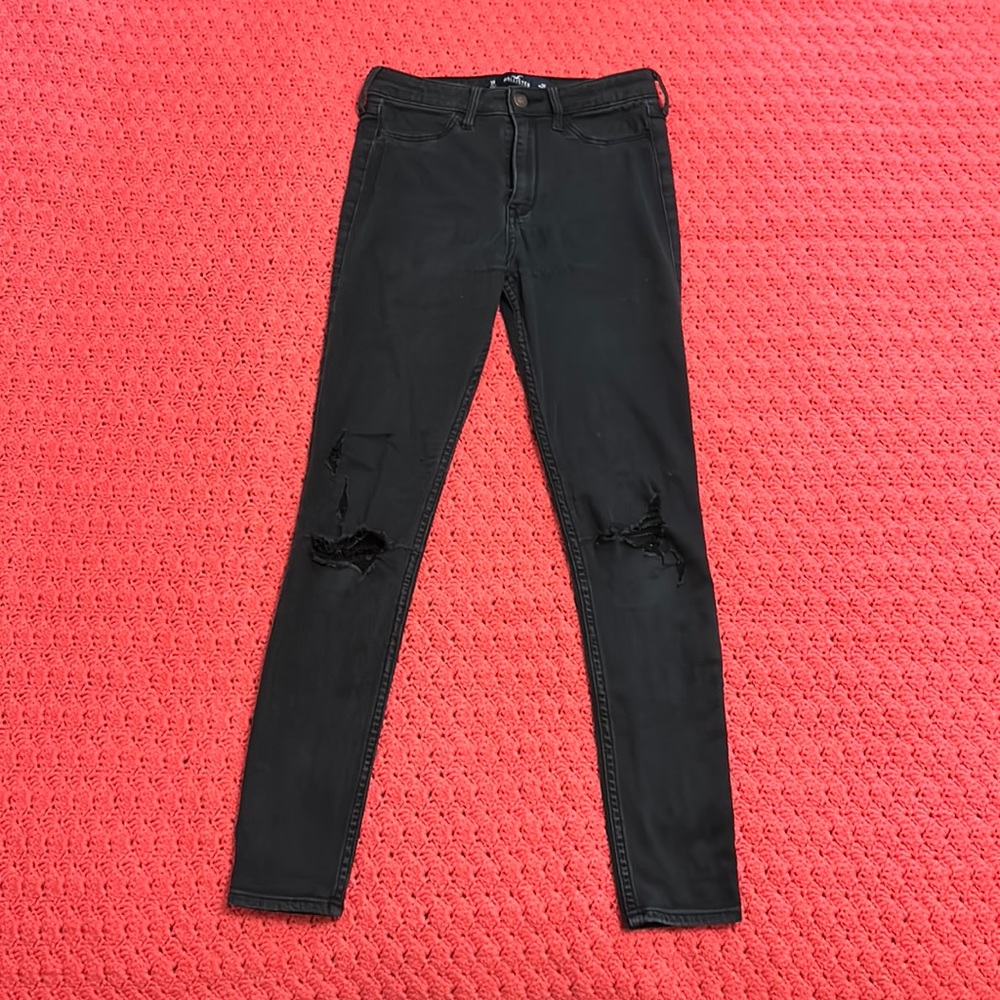 Hollister Black Ripped Skinny Jeans
